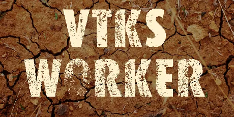 VTKS WORKER font