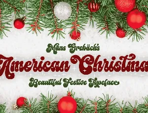 American Christmas font