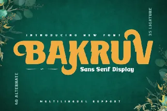 Bakruv font