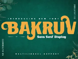 Bakruv font