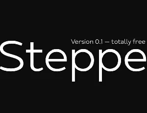 Steppe font