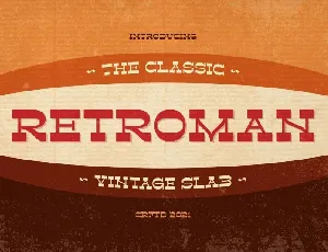 Retroman font