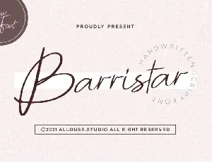 Barrirstar Script font