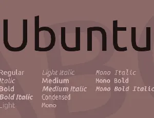 Ubuntu Family font