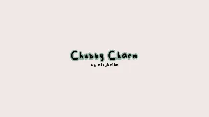 Chubby Charm font