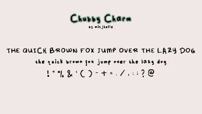 Chubby Charm font