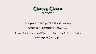 Chubby Charm font