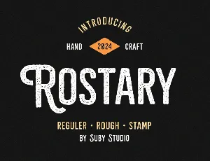 Rostary Demo font