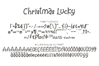 Christmas Lucky font