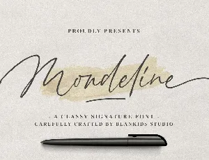 Mondeline font