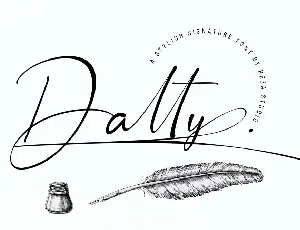 Dalty Free font