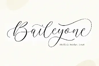 Baileyone font