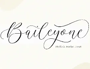 Baileyone font