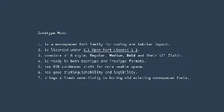 Sometype Mono font