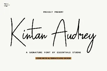 Kintan Audrey font