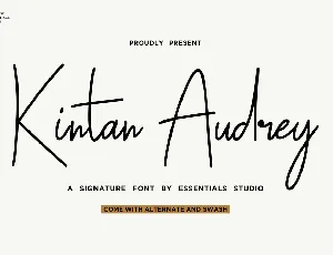 Kintan Audrey font