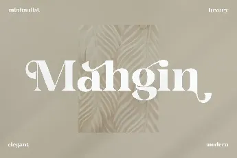 Mahgin Serif font