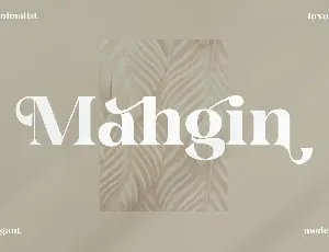 Mahgin Serif font