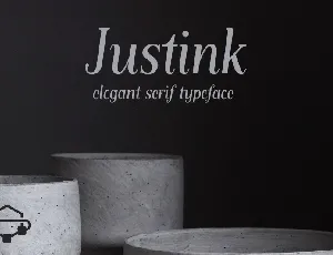 Justink font