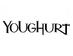 Youghurt font