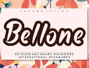 Bellone Display font