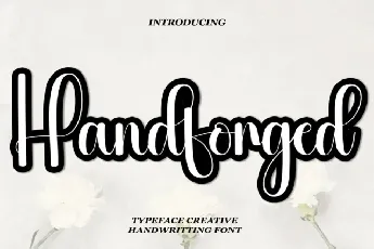 Handforged Script font