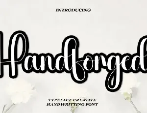 Handforged Script font