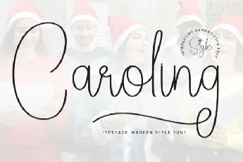 Caroling Script font