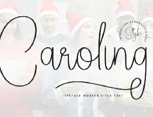 Caroling Script font