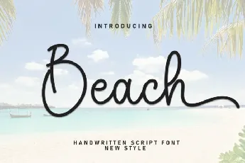 Beach Script font