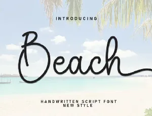 Beach Script font