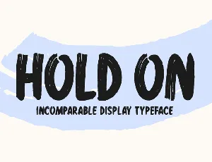 Hold On font