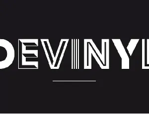 Devinyl font