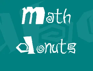 Math Donuts font