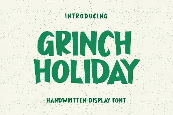 Grinch Holiday font