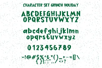 Grinch Holiday font