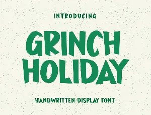 Grinch Holiday font