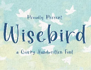 Wisebird font