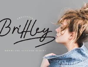 Brittley Monoline Script font