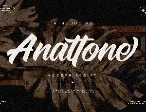 Anattone font