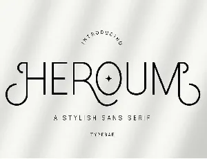 Heroum font