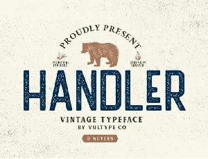 Handler Vintage Free font