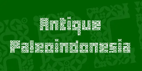 Antique Paleoindonesia font