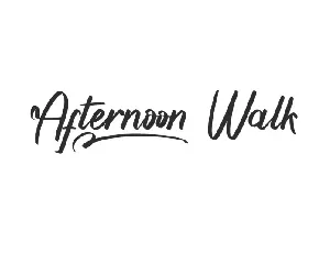 Afternoon Walk font