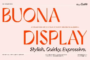 Buona Display Family font