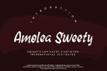 Amolea Sweety Script font