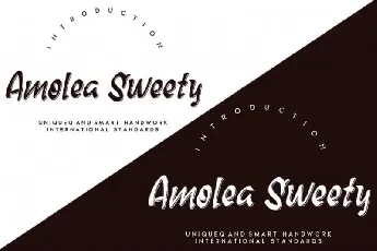 Amolea Sweety Script font