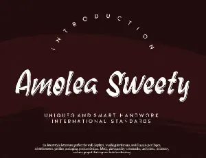 Amolea Sweety Script font