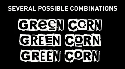 CF Green Corn font