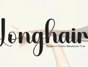 Longhair Script font